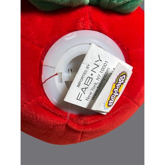 Moose Shopkins Strawberry Plush Bank Red & Green Felt Leaf Flower Accent - Picture 11 of 12